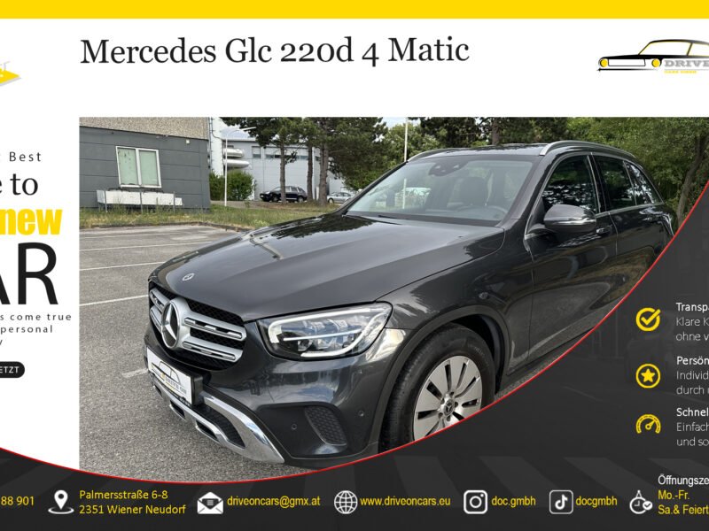 2021*MERCEDES-BENZ*GLC 220d*4Matic*Head-up*LED*Vollleder*Advanced Assistenz-Paket*Advanced Infotainment-Paket*Advanced Park-Paket