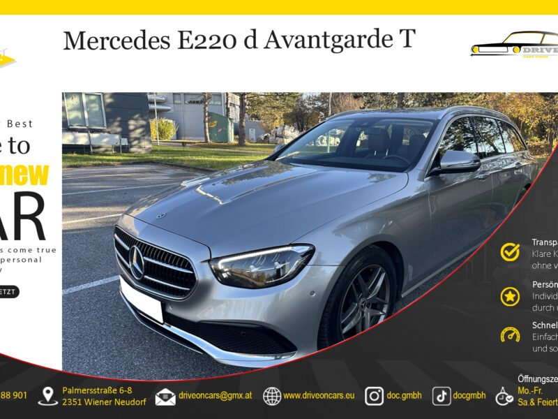 2021*Mercedes Benz*E220d*Avantgarde Interieur*143kW*9G-TRONIC*AVANTGARDE Interieur