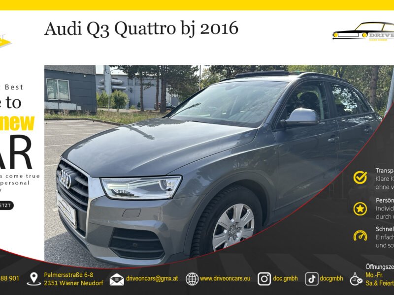 2016*AUDI Q3*2.0TDI*Quattro*BI-Xenon*Kamera*Tempomat*Navi