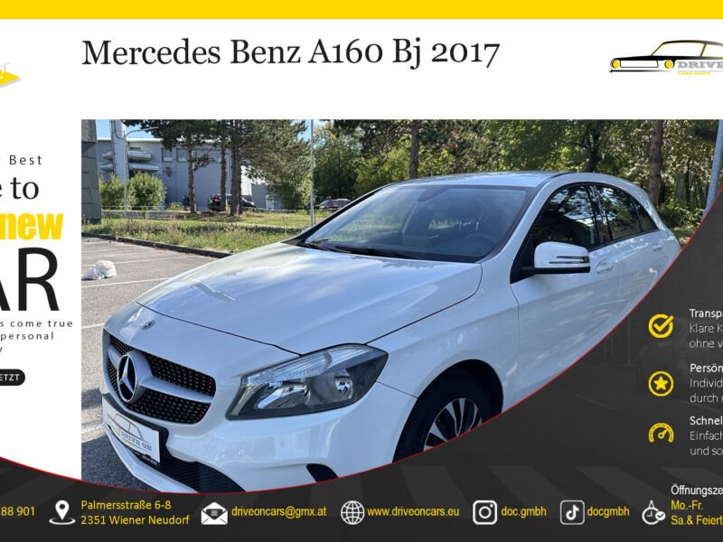 2017*Mercedes A 160 CDI d (EURO 6) 1,5 Liter*Komfortfahrwerk*NAVI*Tempomat